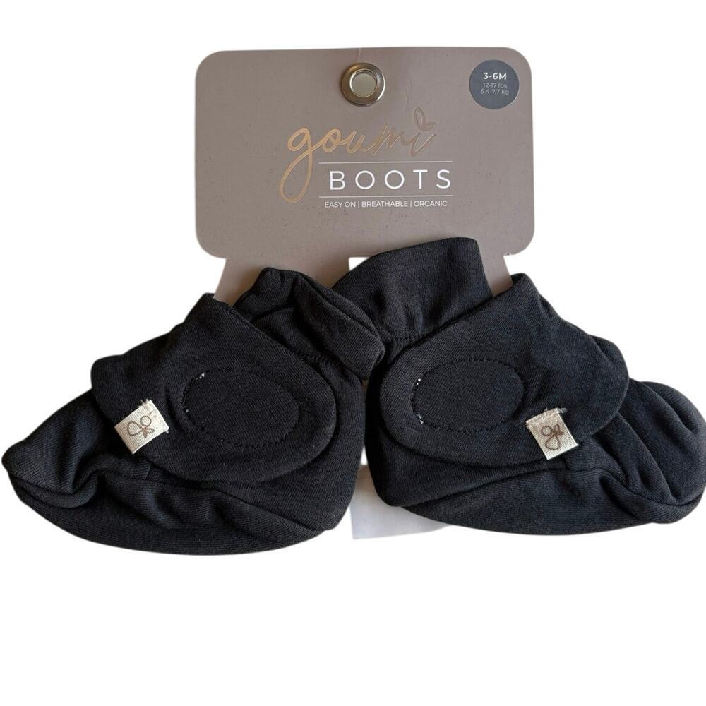 Goumi NWT black‎ booties 3-6 months